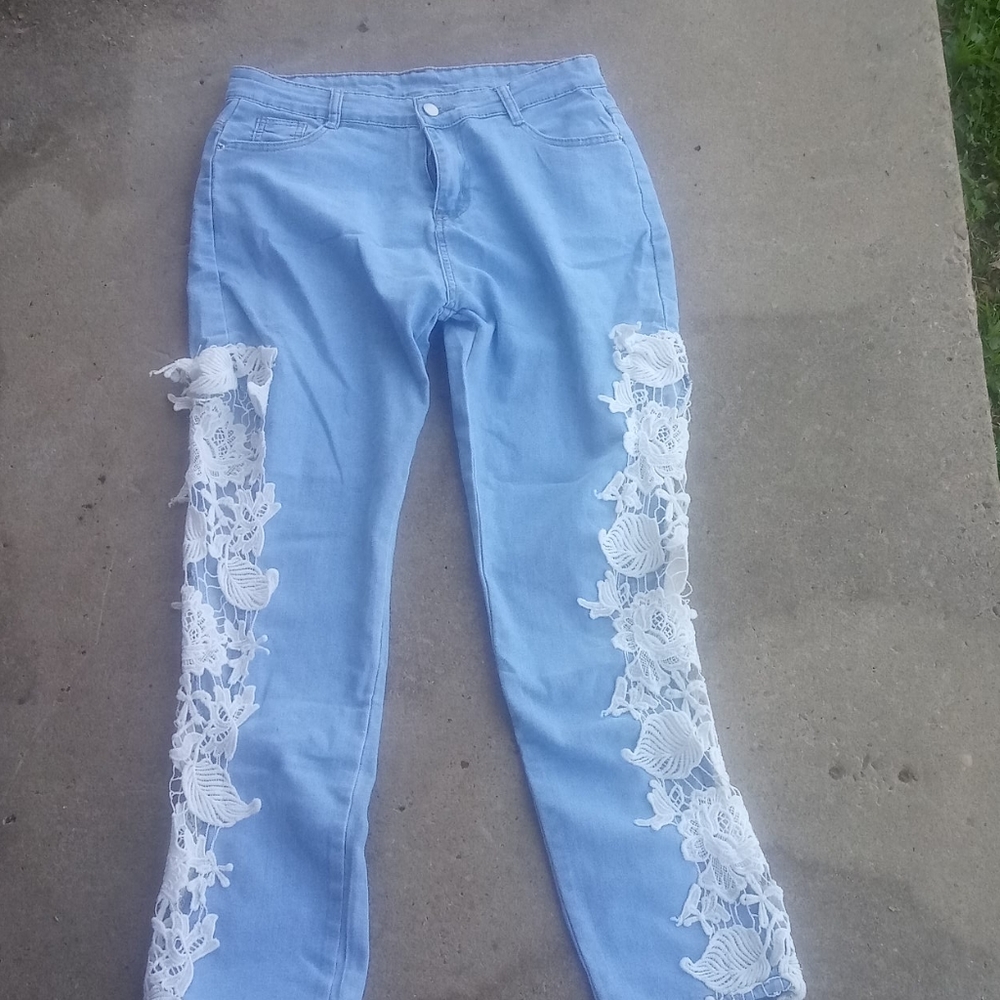 Light blue jeans